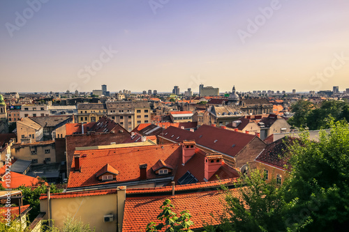 July 23, 2016: The old town of Zagreb, Croatia photo