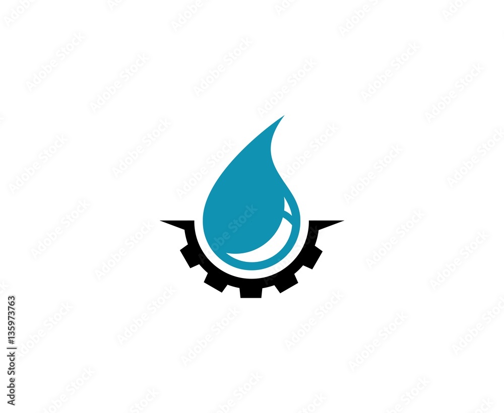 Fototapeta premium Water drop logo