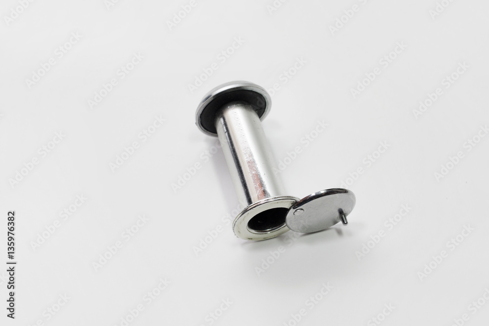 peephole with pin-handle on back cover peephole with pin-handle on back cover