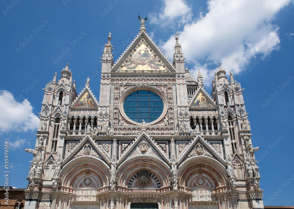 Gothic cathedral in the historic city Siena, Tuscany, Italy