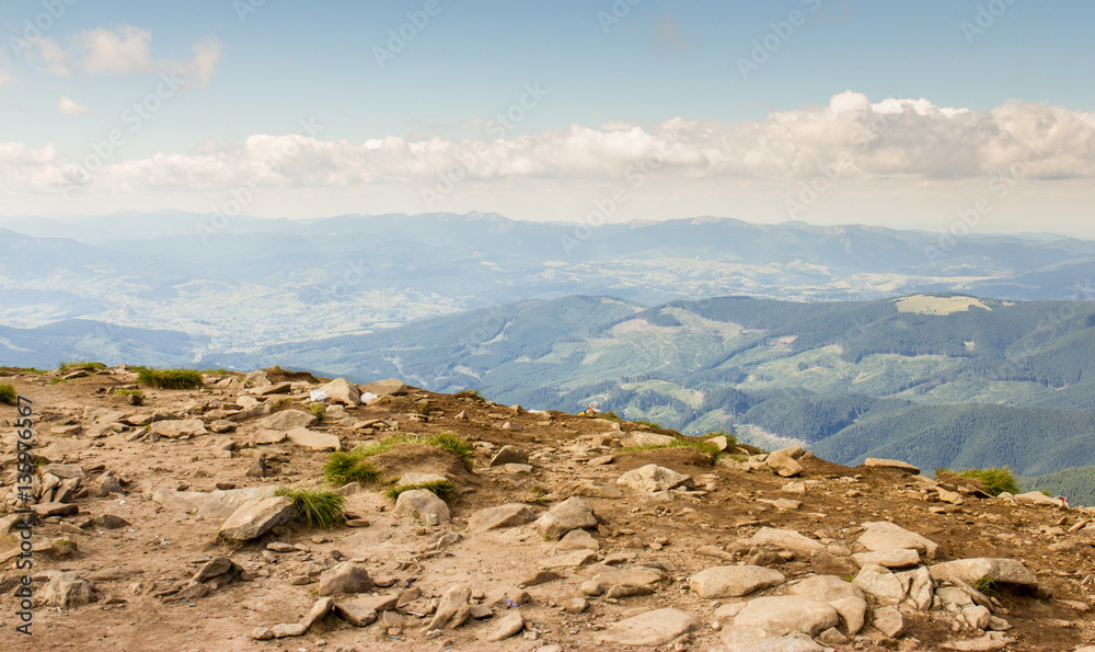 Carpathians mountains landscape