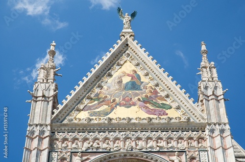 Gothic cathedral in the historic city Siena, Tuscany, Italy