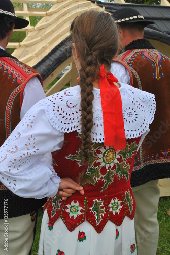 Obraz w ramie Strój góralski