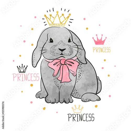 Cute little princess rabbit...