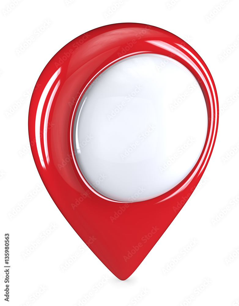 Red GPS Pointers. 3D render of a Red GPS Pointers. Blank for Copy Space. Red GPS Pointers. 3D render of a Red GPS Pointers. Blank for Copy Space.