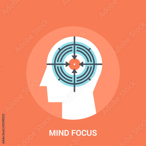 mind focus icon concept