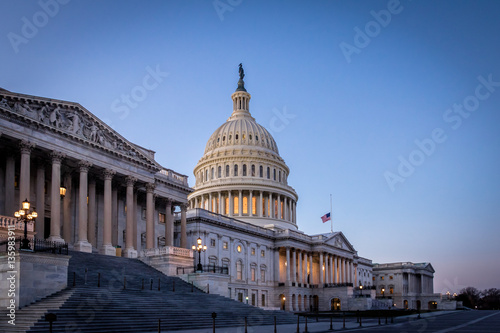 United States Capitol Building at sunset - Washington, DC, USA