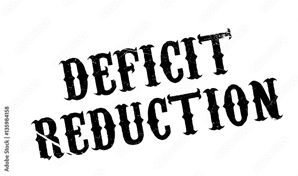 Deficit Reduction rubber stamp. Grunge design with dust scratches. Effects can be easily removed for a clean, crisp look. Color is easily changed. Deficit Reduction rubber stamp. Grunge design with dust scratches. Effects can be easily removed for a clean, crisp look. Color is easily changed.