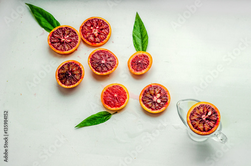 Fresh citrus fruits for breakfast
