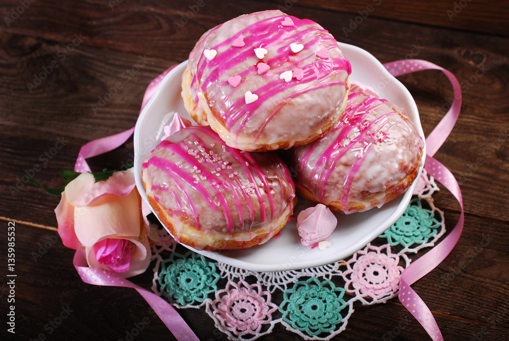 donuts with icing glaze