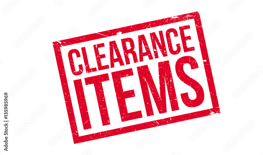 Clearance Items rubber stamp. Grunge design with dust scratches. Effects can be easily removed for a clean, crisp look. Color is easily changed. Clearance Items rubber stamp. Grunge design with dust scratches. Effects can be easily removed for a clean, crisp look. Color is easily changed.