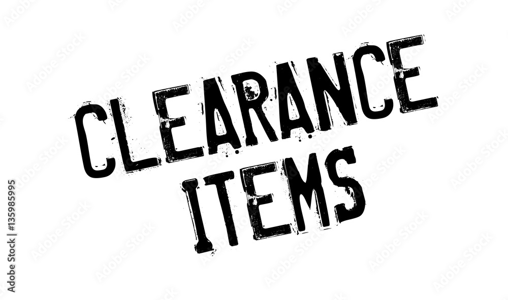 Clearance Items rubber stamp. Grunge design with dust scratches. Effects can be easily removed for a clean, crisp look. Color is easily changed. Clearance Items rubber stamp. Grunge design with dust scratches. Effects can be easily removed for a clean, crisp look. Color is easily changed.