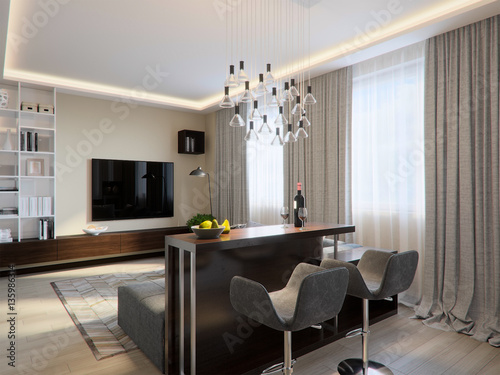 Modern living room interior design © sweetl1