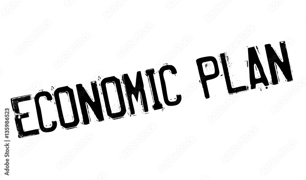 Economic Plan rubber stamp. Grunge design with dust scratches. Effects can be easily removed for a clean, crisp look. Color is easily changed. Economic Plan rubber stamp. Grunge design with dust scratches. Effects can be easily removed for a clean, crisp look. Color is easily changed.