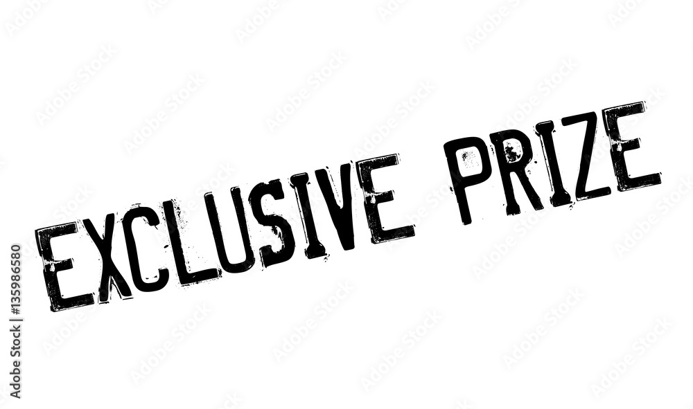 Exclusive Prize rubber stamp. Grunge design with dust scratches. Effects can be easily removed for a clean, crisp look. Color is easily changed. Exclusive Prize rubber stamp. Grunge design with dust scratches. Effects can be easily removed for a clean, crisp look. Color is easily changed.