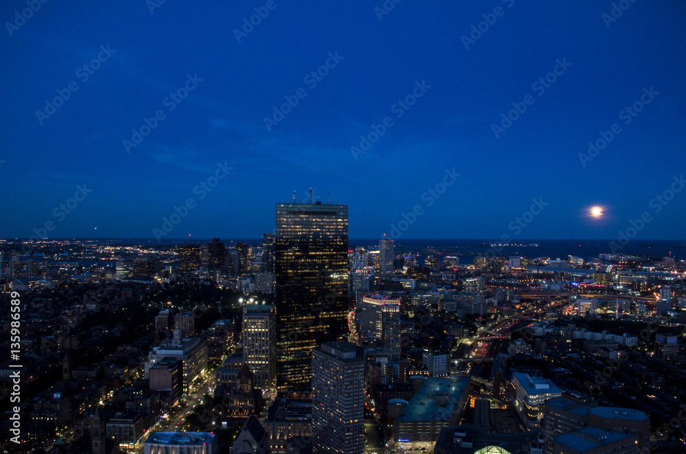Obraz premium Boston at Night