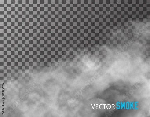 Smoke vector on transparent background.