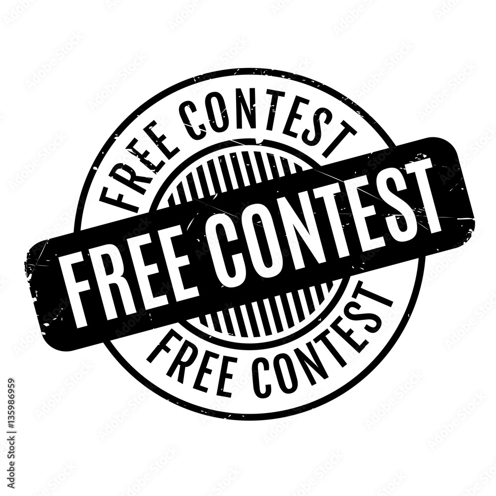 Free Contest rubber stamp. Grunge design with dust scratches. Effects can be easily removed for a clean, crisp look. Color is easily changed. Free Contest rubber stamp. Grunge design with dust scratches. Effects can be easily removed for a clean, crisp look. Color is easily changed.