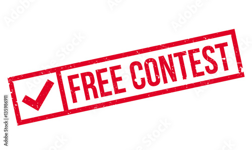 Free Contest rubber stamp. Grunge design with dust scratches. Effects can be easily removed for a clean, crisp look. Color is easily changed.