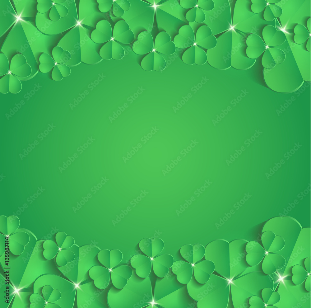 St.Patrick's Day congratulation greeting card vector St.Patrick's Day congratulation greeting card vector