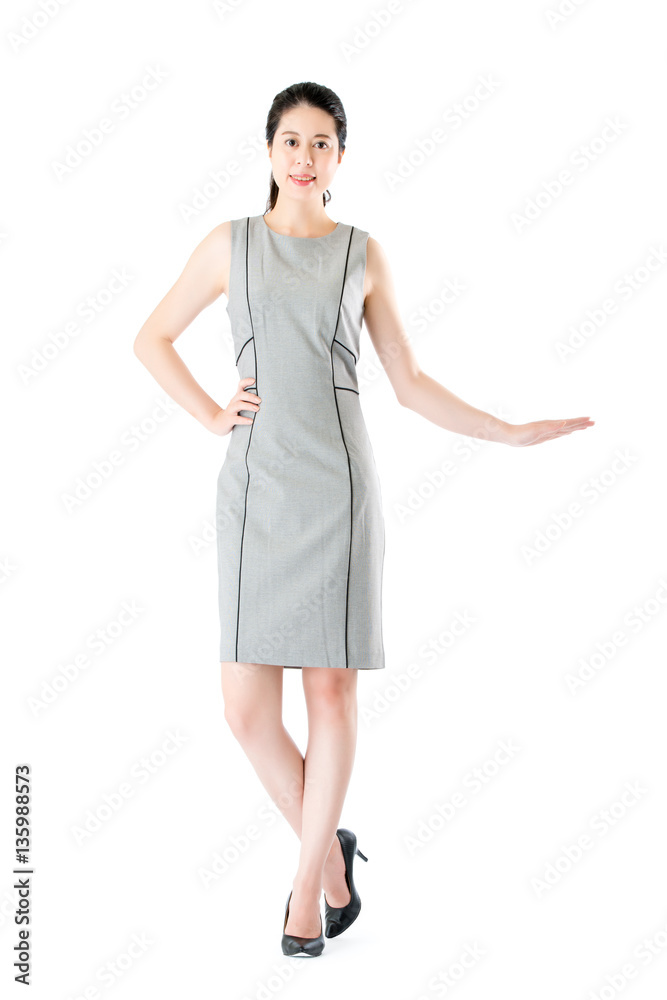 beautiful confident asian business woman hand displaying promoti beautiful confident asian business woman hand displaying promoti