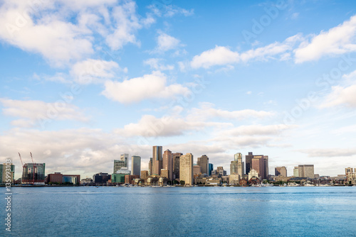 Boston downtown skyline city view