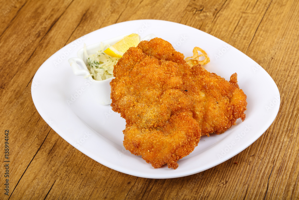 Czech cuisine - schnitzel Czech cuisine - schnitzel