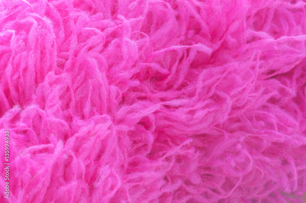 Pink micro fiber close up