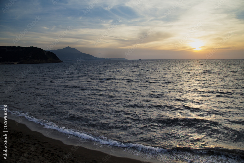 プロチダ島 CIRACCIELLO海岸から見る夕日