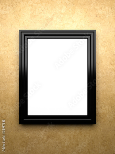 Blank poster  painting  mockup