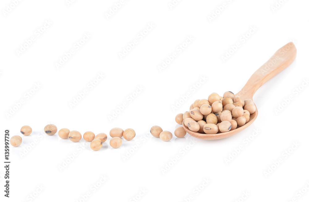 Soybean isolated on white Soybean isolated on white