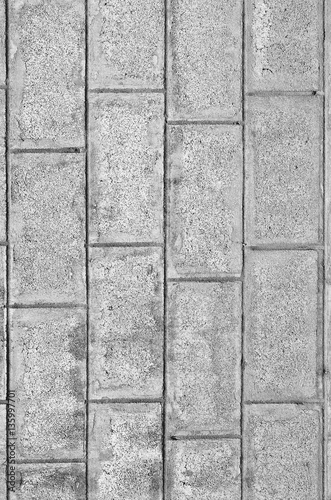 Old concrete block wall background and texture