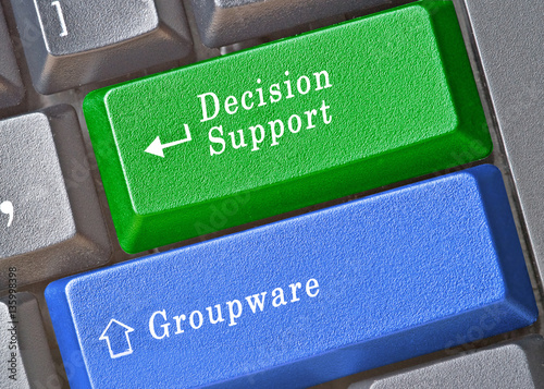 keyboard with keys fordecision support and groupware