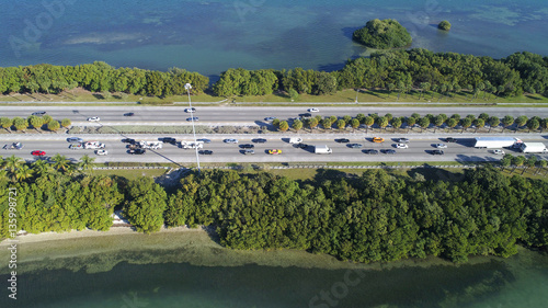 Aerial photo of the Julia tuttle Causeway