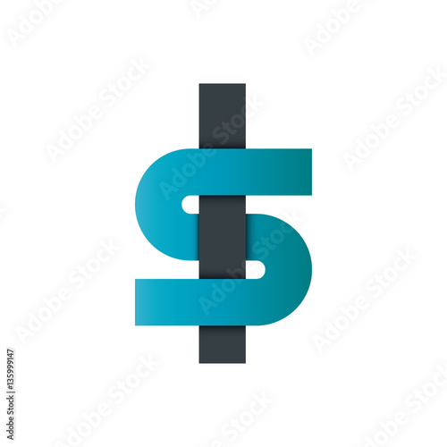 Initial Letter LS Rounded Lowercase Logo © sangpena