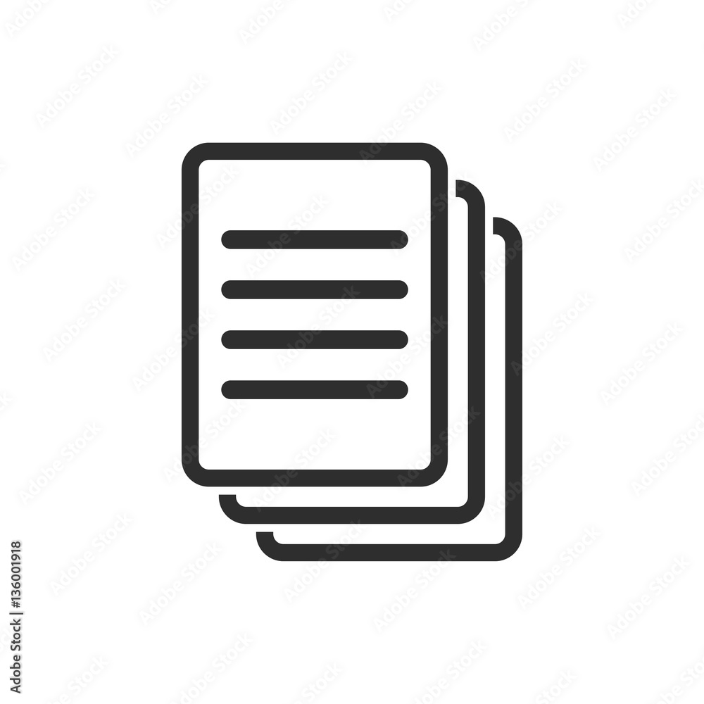 Document - vector icon. Document - vector icon.