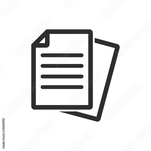 Document - vector icon.