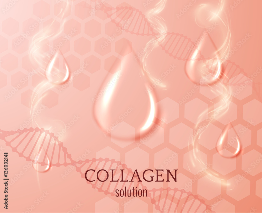 Collagen drop vector background. EPS10 Collagen drop vector background. EPS10