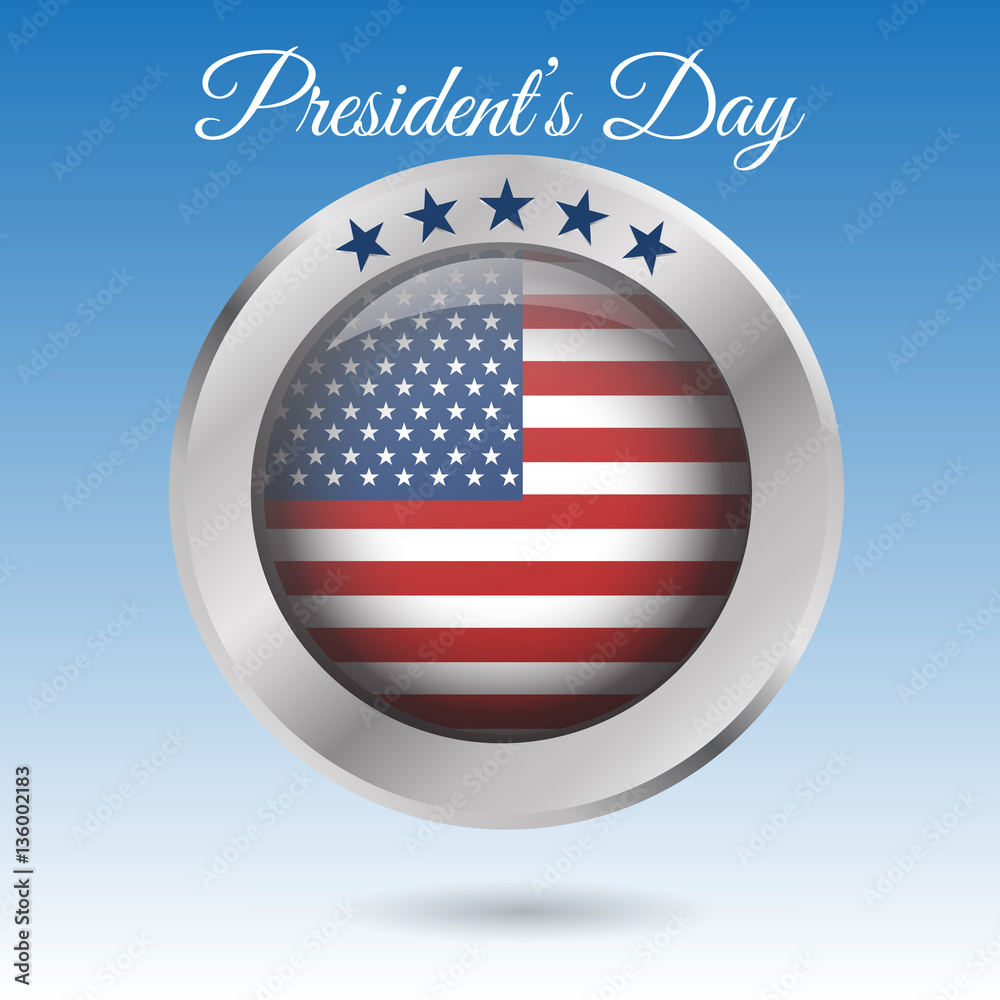 presidents day circle  label vector  eps 10