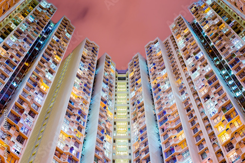 Hong Kong density apartment abstract.