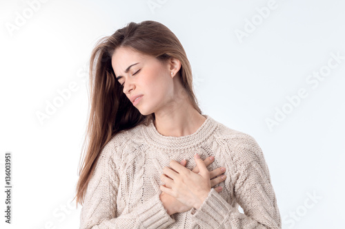 young girl with heart disease