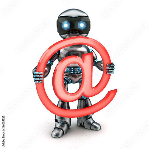 Robot and sign email