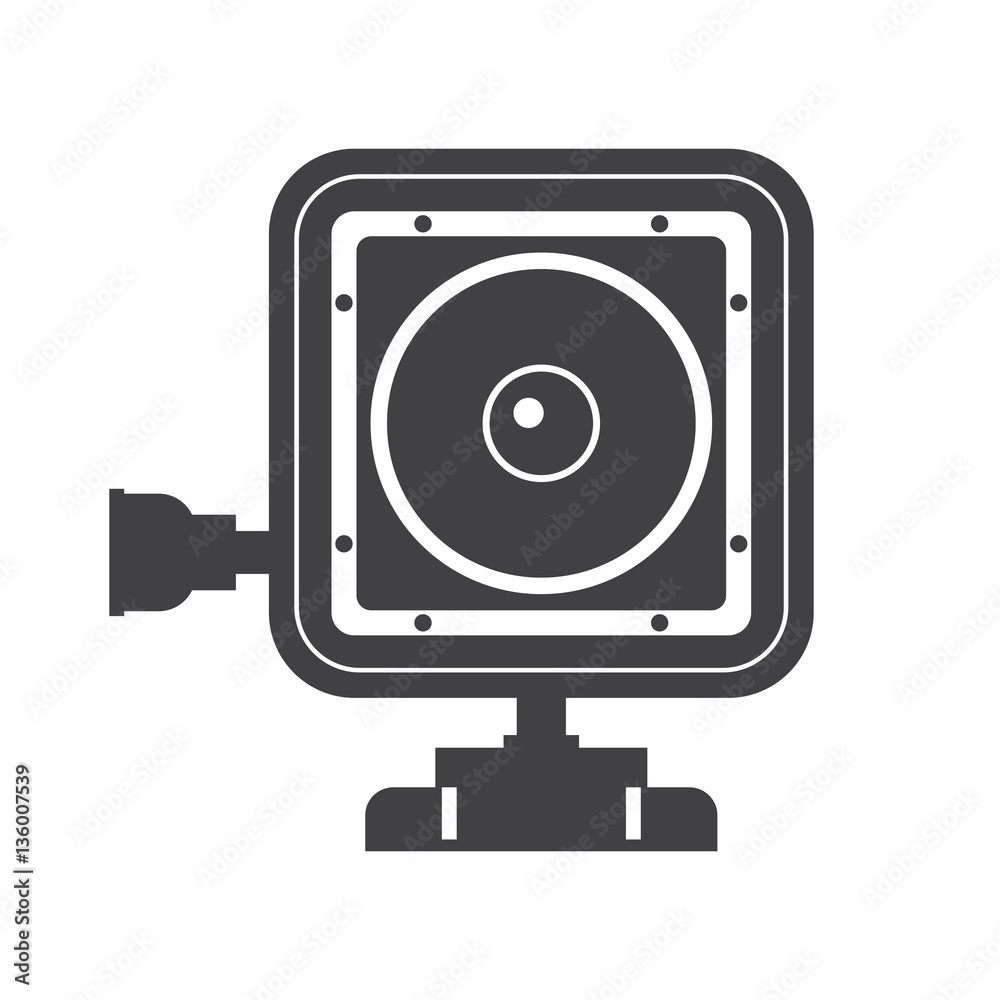 Action camera vector icon. Extreme camera illustration in outline design. Motion cam silhouette isolated on white background. Action camera vector icon. Extreme camera illustration in outline design. Motion cam silhouette isolated on white background.