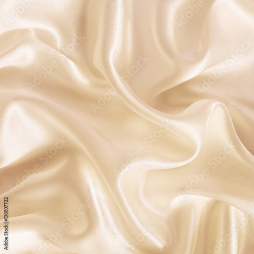 Closeup of ivory silk fabric