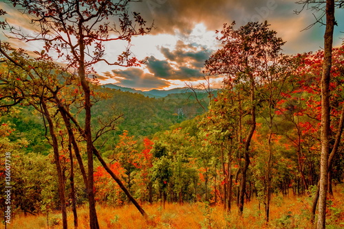 Autumn mountain photo