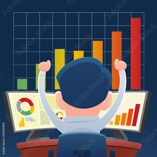 Successful business people from playing the stock