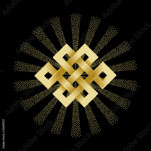 Gold Endless Knot