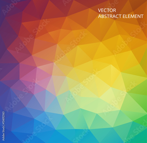 Background of geometric shapes. multicolor triangle . Colorful mosaic pattern.