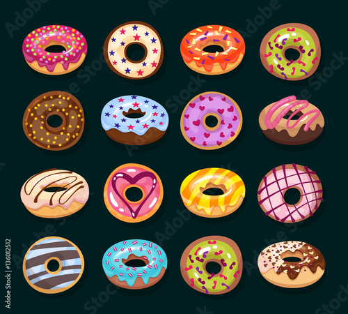 donut icon set