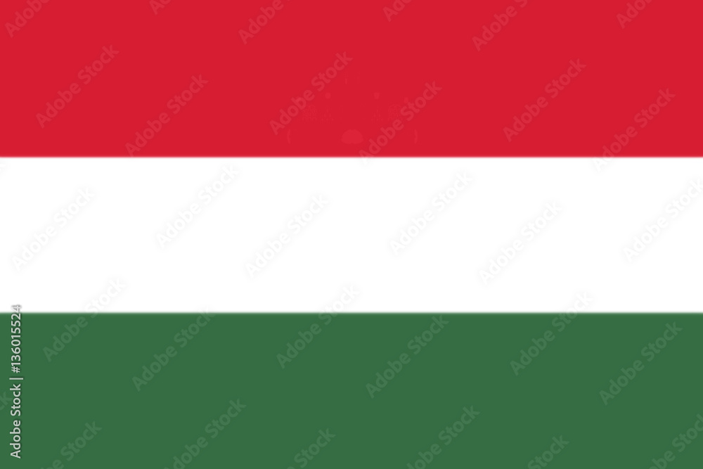 Obraz premium Węgierska flaga narodowa ilustracja 3D
